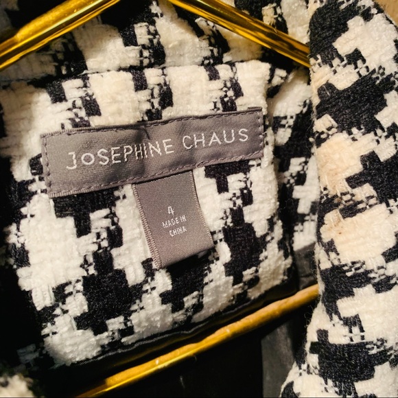 Chunky Knit Black & White Hounds Tooth Jacket 4 - Picture 5 of 8